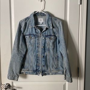 Old navy distressed denim jacket